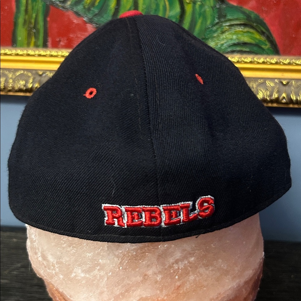 Vtg Black Dixie State Cap 35% Wool - image 2